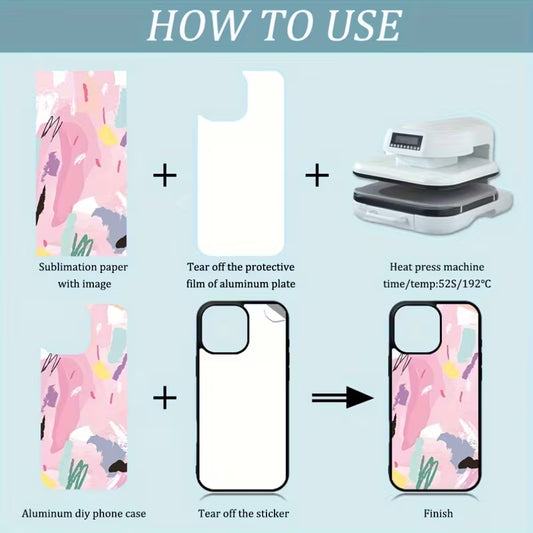 Cover Personalizzata con Foto - Alluminio Ultra-Brillante per iPhone – Stampa a Sublimazione Indelebile
