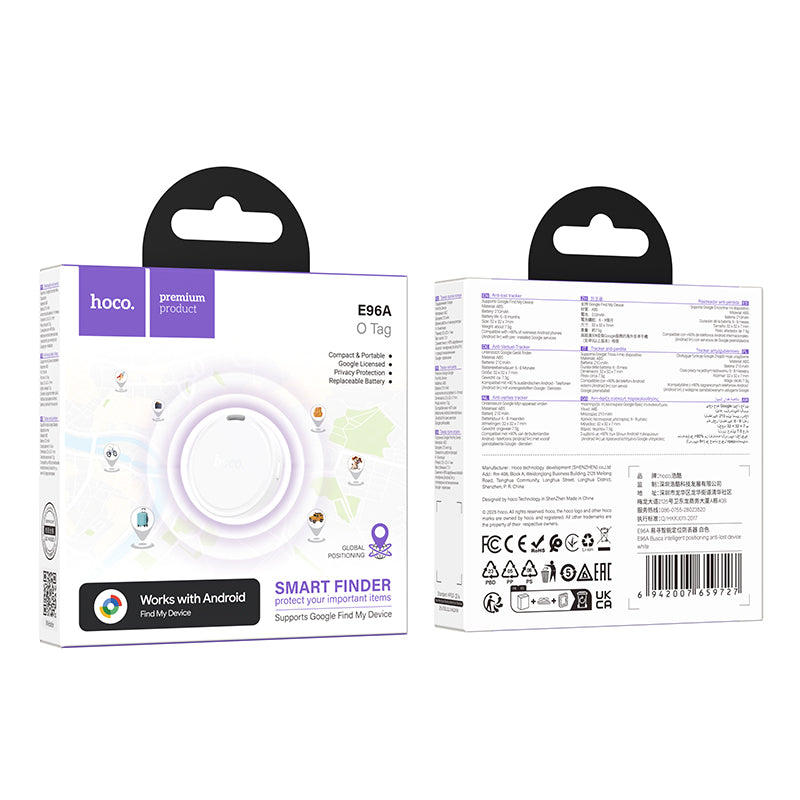 HOCO LOCALIZZATORE BLUETOOTH BIANCO