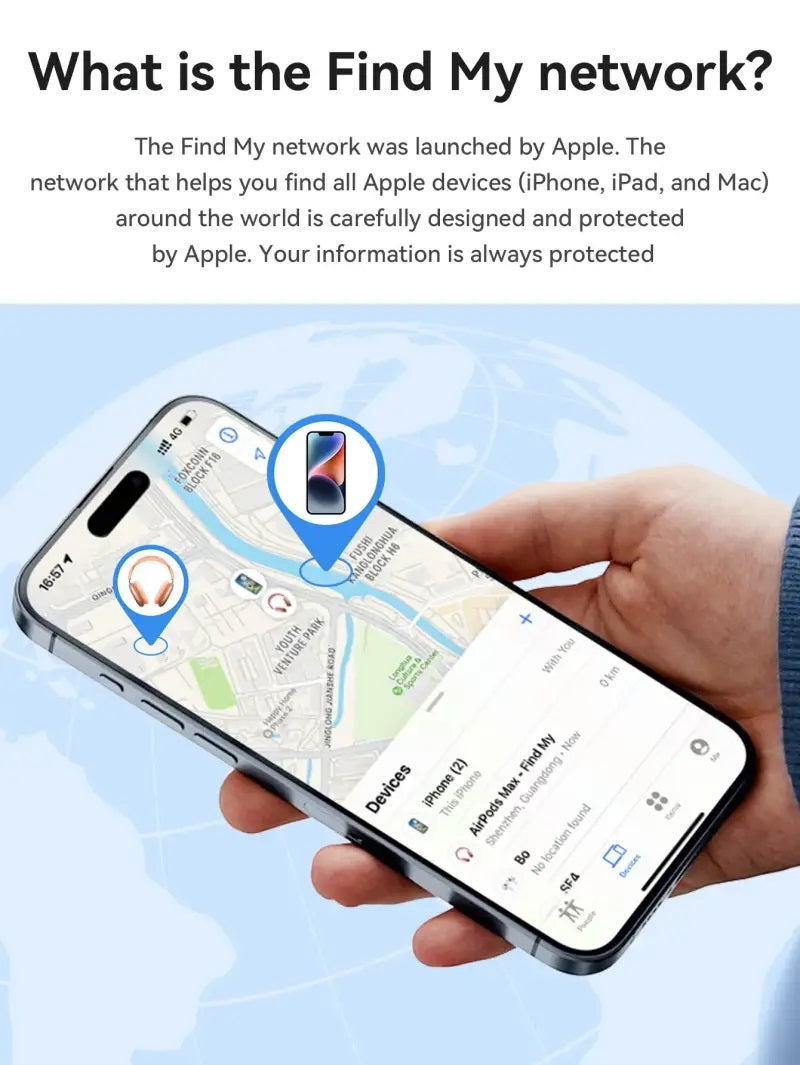 HOCO E94 AIR TAG DISPOSITIVO ANTI SMARRIMENTO APPLE MY FIND BIANCO