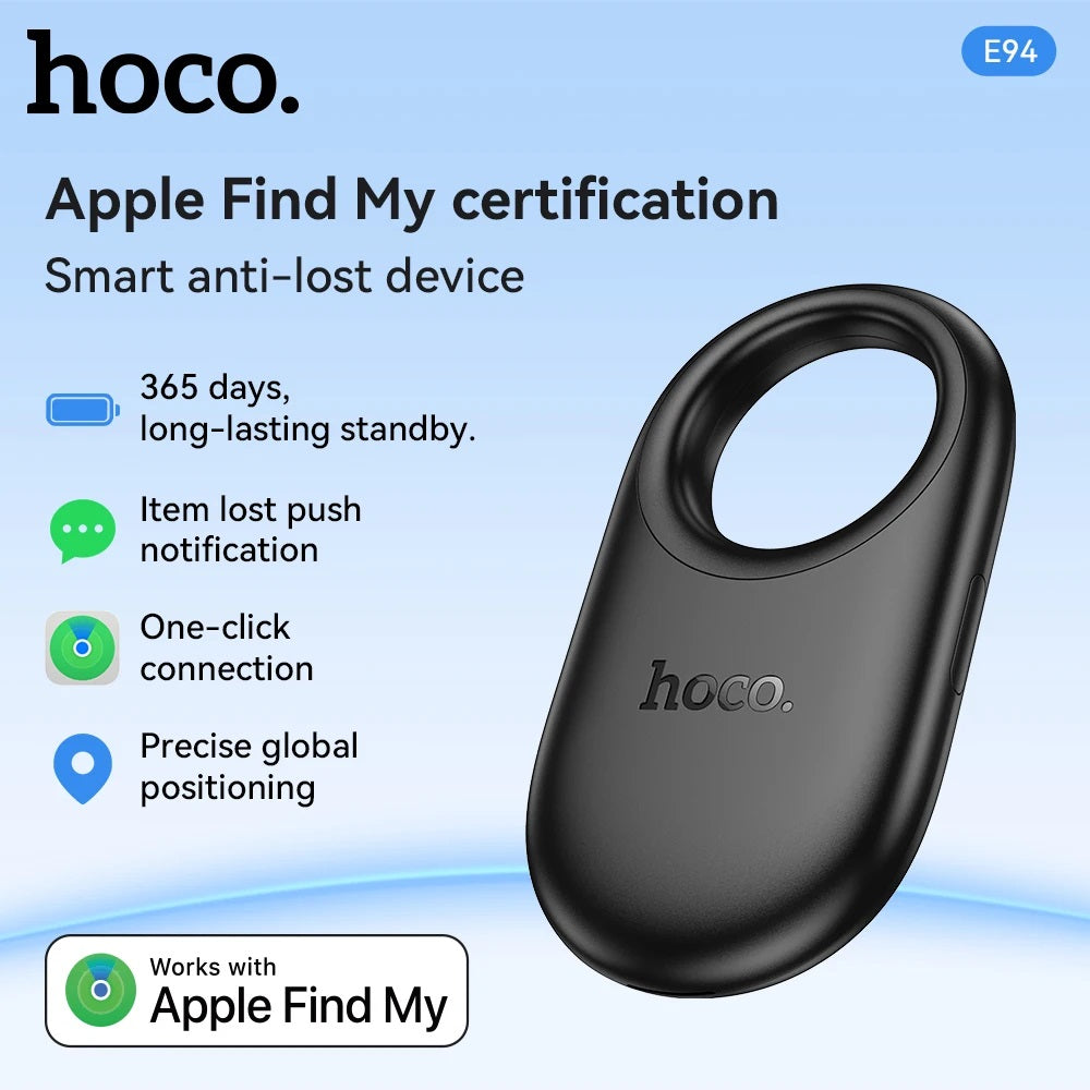 HOCO E94 AIR TAG DISPOSITIVO ANTI SMARRIMENTO APPLE MY FIND NERO