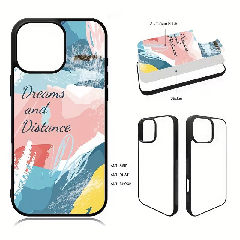 Cover Personalizzata con Foto - Alluminio Ultra-Brillante per iPhone – Stampa a Sublimazione Indelebile