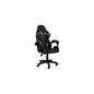 SEDIA DA GAMING NERO/GRIGIO CON ROTELLE CUSCINO SUPPORTO POGGIATESTA